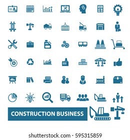 iconos del negocio de la construcción
