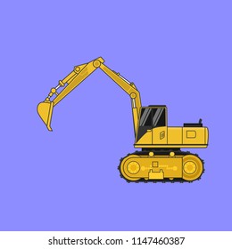 Construction car , Special machines for the Construction .vector 