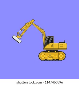 Construction car , Special machines for the Construction .vector 