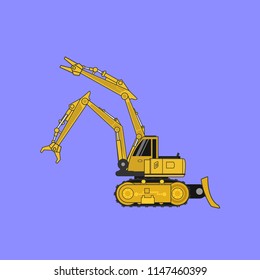 Construction car , Special machines for the Construction .vector 