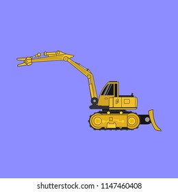 Construction car , Special machines for the Construction .vector 