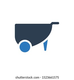 Construction cart icon vector.
basket icon
