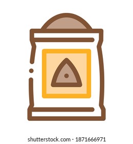 Vector de iconos del carro de construcción. Signo de carro de construcción de contorno. Ilustración de símbolo de contorno aislado de color