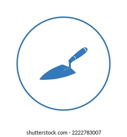 Construction cement trowel tool icon | Circle version icon |