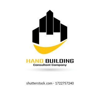 Logo des Stadtturms für den Bau. Für moderne Immobilien Business Unternehmen Markenlogo Design Vektorgrafik.