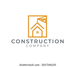 Construction Company Logo Design Crane Logo Stock Vector (Royalty Free ...