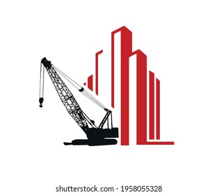 Construction company logo design vector