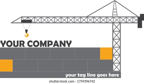 Construction Company Logo, simple and easy to edit  