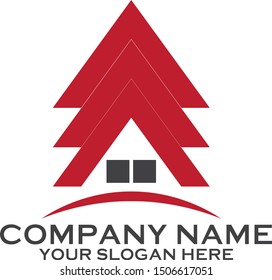 construction company logo vector art home 