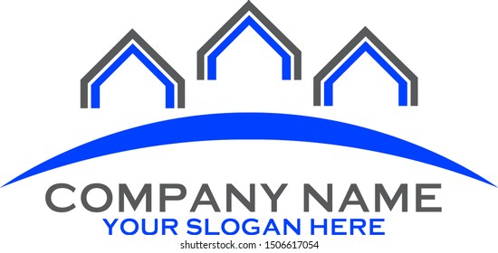 construction company logo vector art home 