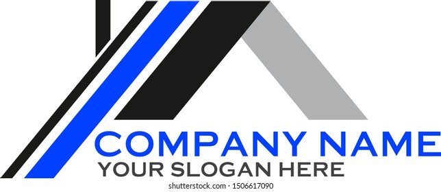 construction company logo vector art home 