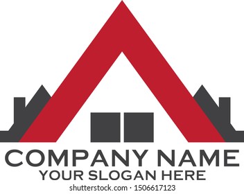 construction company logo vector art home 