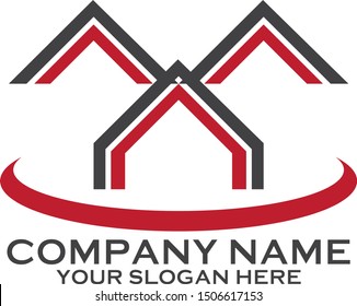 construction company logo vector art home 