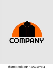 diseño vectorial del logotipo de la empresa de construcción