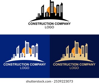 Construction company logo vector design