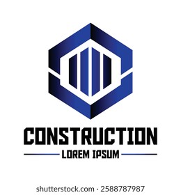 Construction company logo vector design