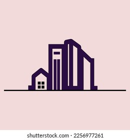 Construction company unique logo design