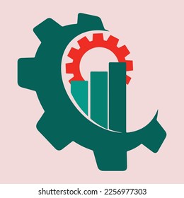 Diseño de logotipo único de la empresa de construcción