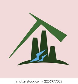 Construction company unique logo design