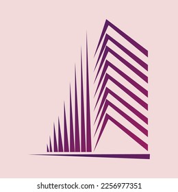 Baufirma einzigartiges Logo-Design