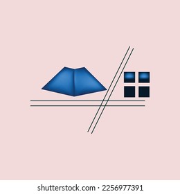 Construction company unique logo design