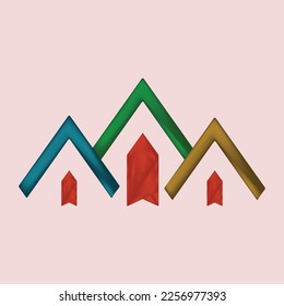 Diseño de logotipo único de la empresa de construcción