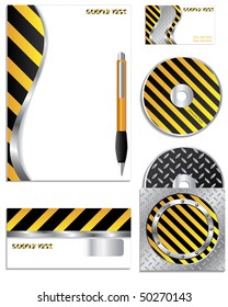 Construction company vector set