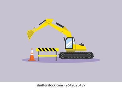 Construction Concept. Colored flat vector illustration isolated