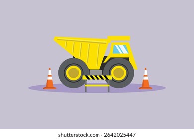 Construction Concept. Colored flat vector illustration isolated