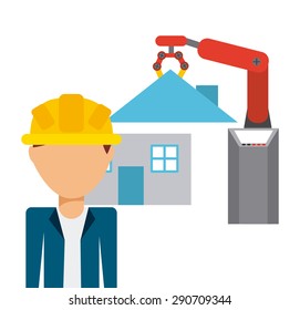 construction concept design, vector illustration eps10 graphic 