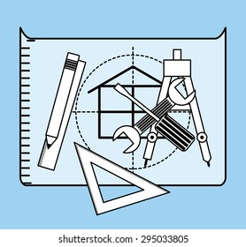 construction concept design, vector illustration eps10 graphic 