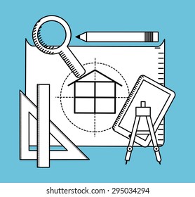 construction concept design, vector illustration eps10 graphic 