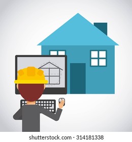 construction concept design, vector illustration eps10 graphic 