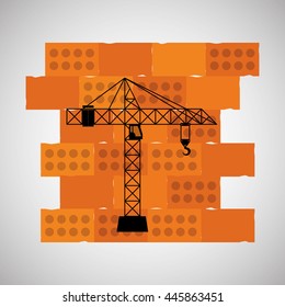 Construction concept with icon design, vector illustration 10 eps graphic.
