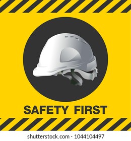 construction concept, safety hard hat