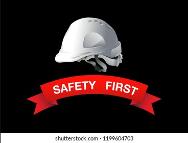 construction concept, safety hard hat
