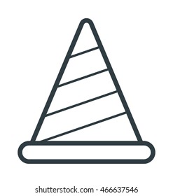 Construction Cone Cool Vector Icon
