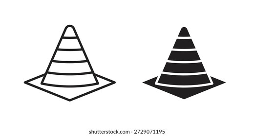 Icono de cono de construcción. Iconos simples monocromos para Plantillas, Diseño web
