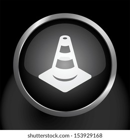 Construction Cone Icon Symbol