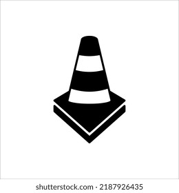 Construction cone icon, vector illustration design.