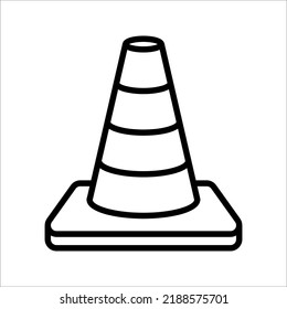Icono de cono de construcción, diseño de ilustración vectorial. colección Tools. sobre fondo blanco. modificable por color
