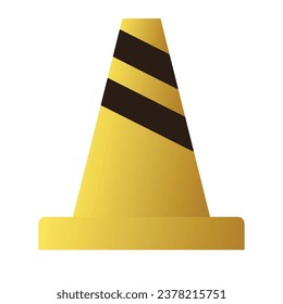 Icono de cono de construcción, diseño de ilustración vectorial. colección Tools. sobre fondo blanco. modificable por color