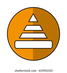 construction cone isolated icon