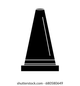 construction cone isolated icon
