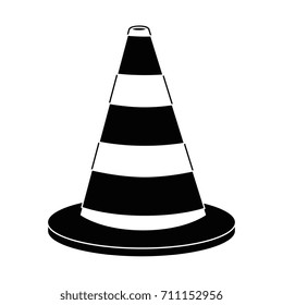 construction cone isolated icon