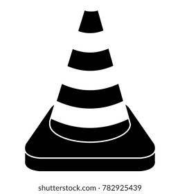construction cone isolated icon