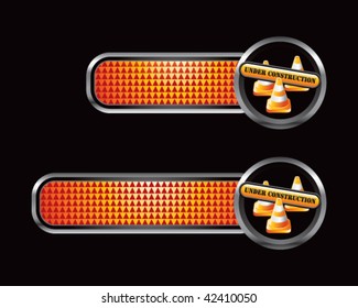 construction cone orange checkered tabs