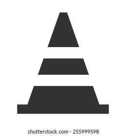 Construction Cone vector image to be used in web applications, mobile applications and print media.