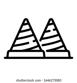 Baukonturen Symbol. Rahmenkonstruktion verbindet Vektorillustration-Symbol für Webdesign einzeln auf weißem Hintergrund