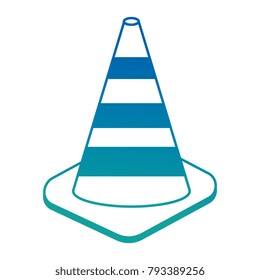 construction cones isolated icon